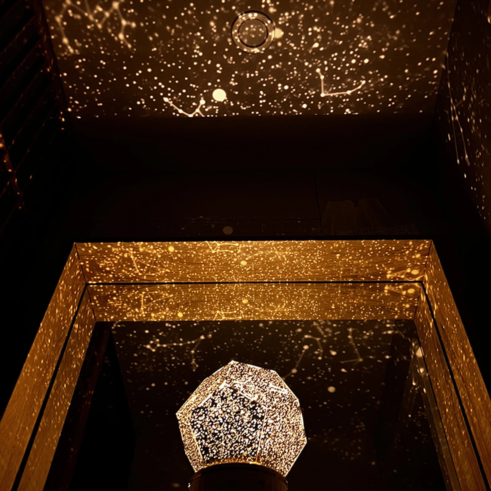 

Star Projector Valentine gift Color Changing Geometric Table Lamp Baby Night Light Battery Remote Control room decor Planetarium