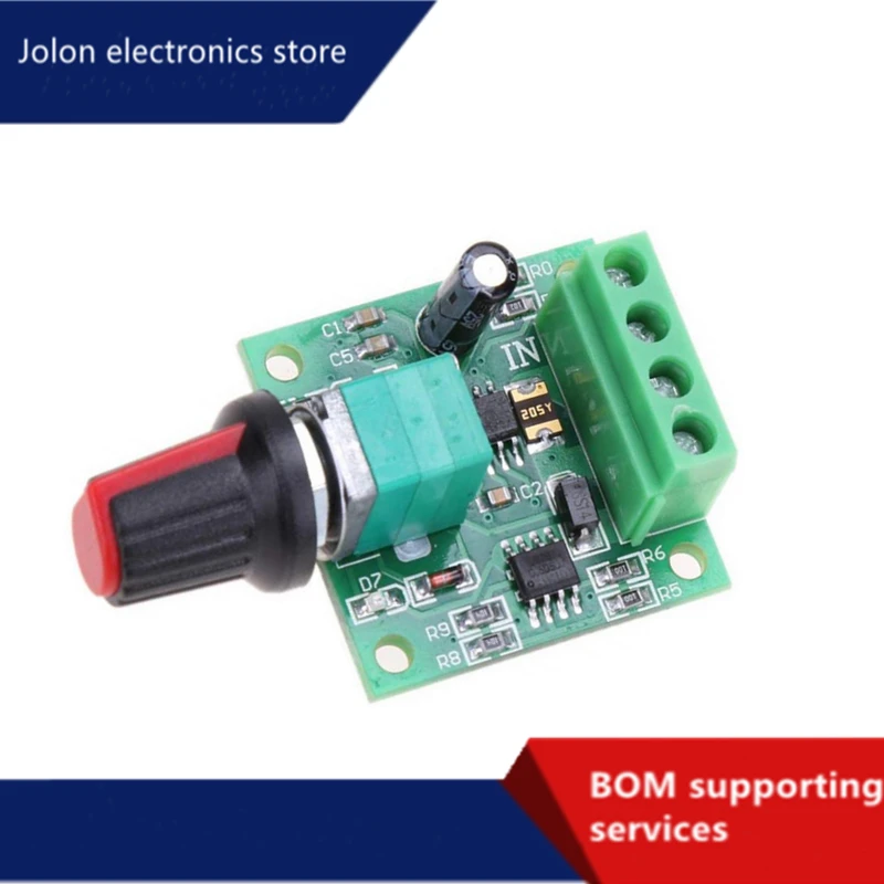 

Controlador de velocidad del Motor DC 1,8 V 3V 5V 6V 12V 2A PWM, interruptor de Control de velocidad del Motor de bajo voltaje P