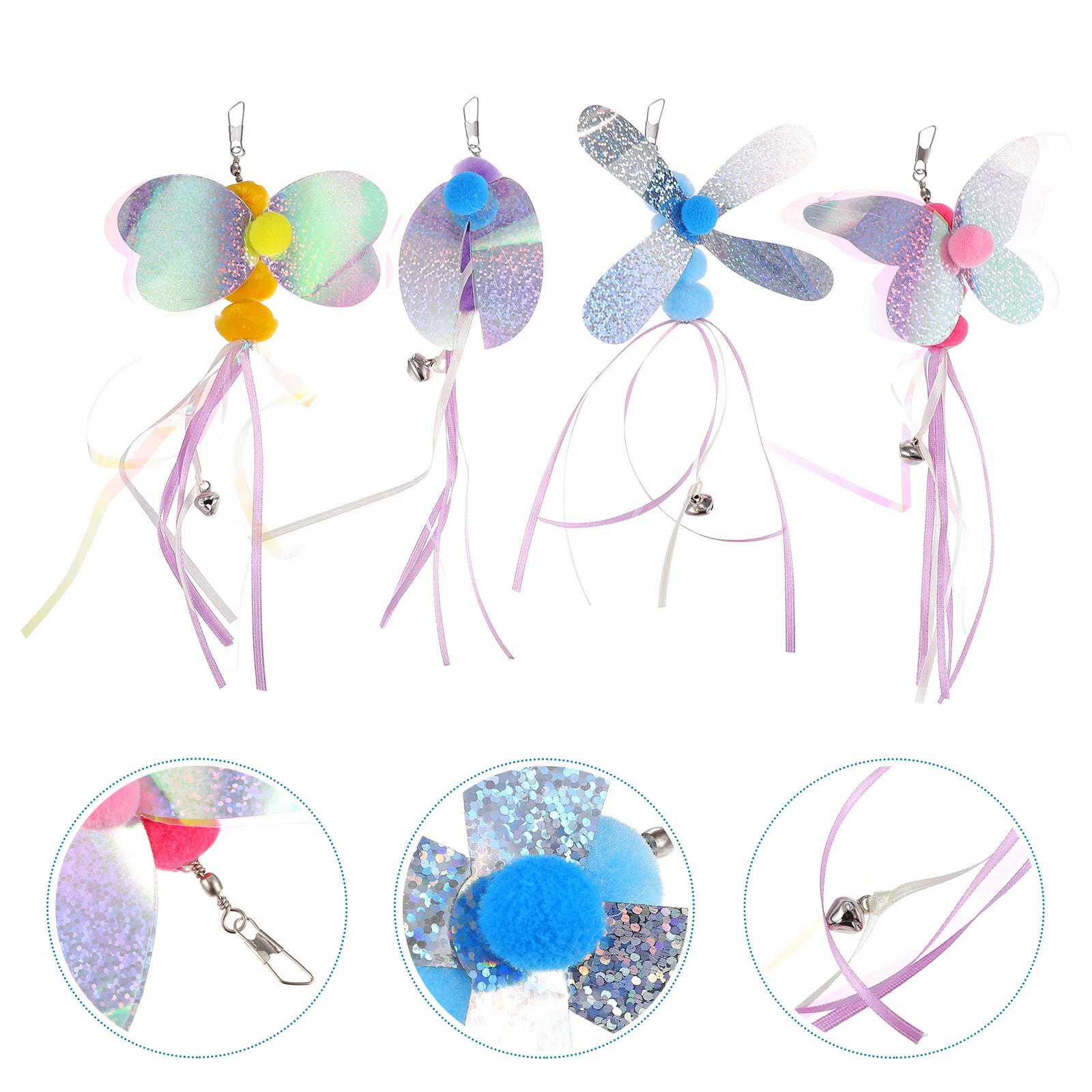 

Cat Toys Cats Toyindoor Wand Interactive Kitten Teaser Plaything Pet Bell Dancer Tassel Fun Scratchers Tree Wands Stickj Sellers