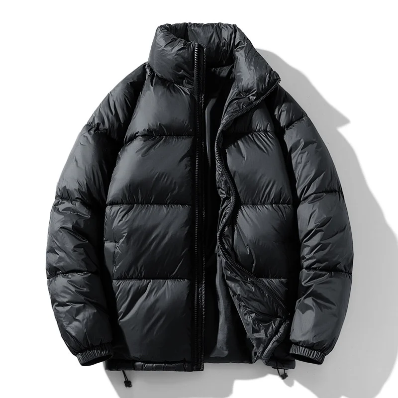 2022 Winter New Men Padded Cotton Jacket Coat Plus Size 4XL Outerwear Warm Quilted Parka All-match Loose Basic Puffer Jacket Men