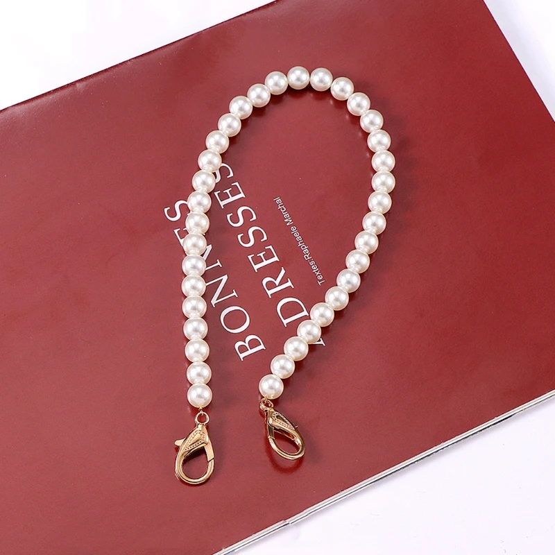 

Faux Pearl Bead Handle Handbag Purse Chain Bag Shoulder Strap Belt Replacement