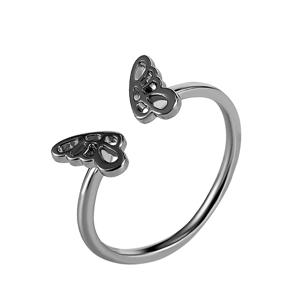 

Cute Butterfly Wing Ring for Women Angel Demon Wings Charm Adjustable Opening Copper Rings Friendship Gifts Party Jewelry 2023