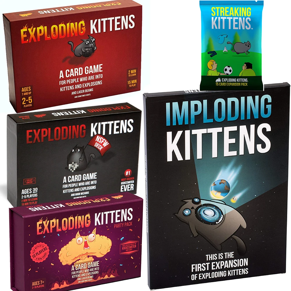 Популярные настольные игры для взрослых NSFW Edition Kitten Original семейвечерние партия