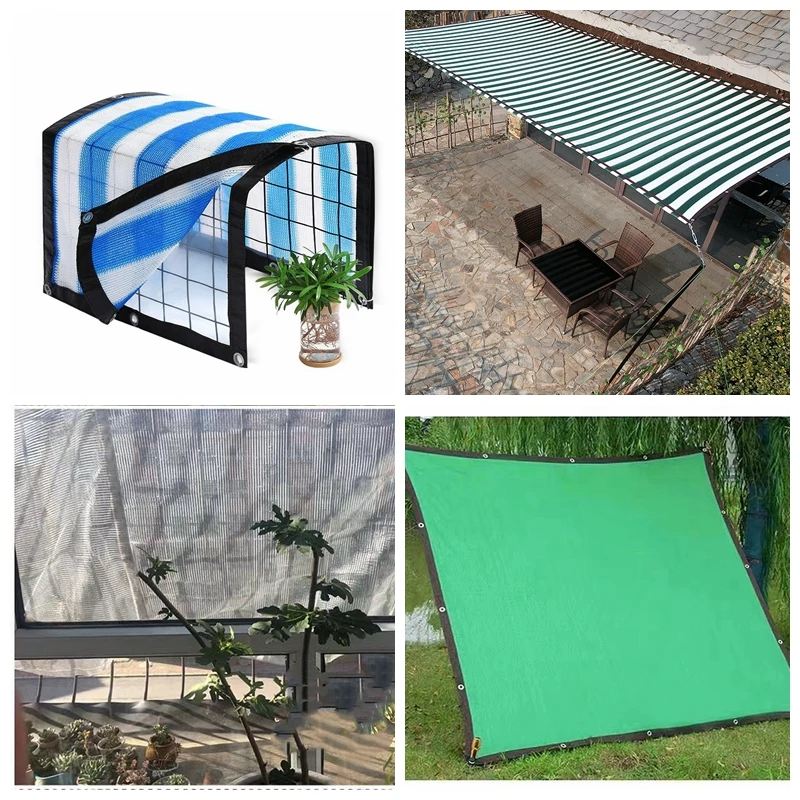 Outdoor Sun Shed HDPE UV Protection Shade Mesh 12 Needle 80~90% Shade Rate Car Pergola Garage Solar Shade Mesh images - 6