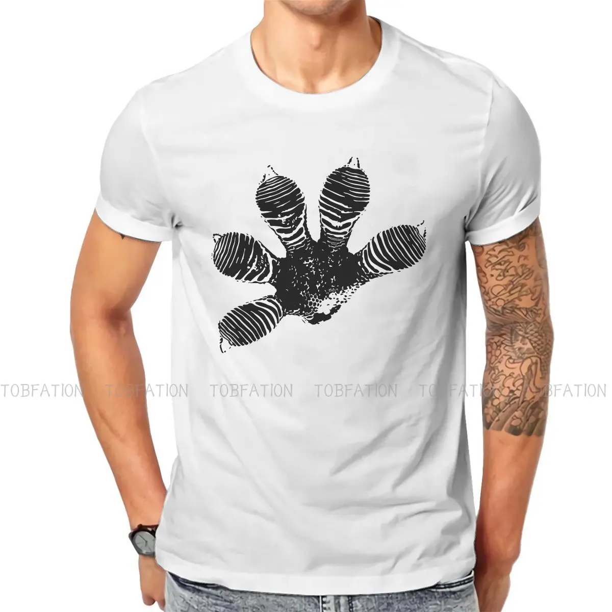 High Five O Neck TShirt Gecko Lover Fabric Original T Shirt Men Clothes Fashion