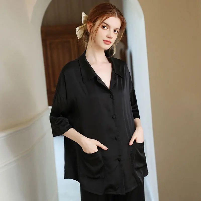 New Pajamas Female Summer Sexy Satin Lace Pajamas Home Clothes Suit  Pajamas for Women Sleepwear Women Sets Womens Outfits