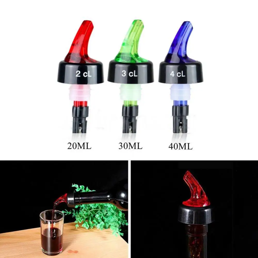 

10/20/30/40/50ml Measure Flow Pourer Liquor Spirit Nip Wine Cocktail Alcohol Dispenser Tool Bar Accessories Home Bar Tool