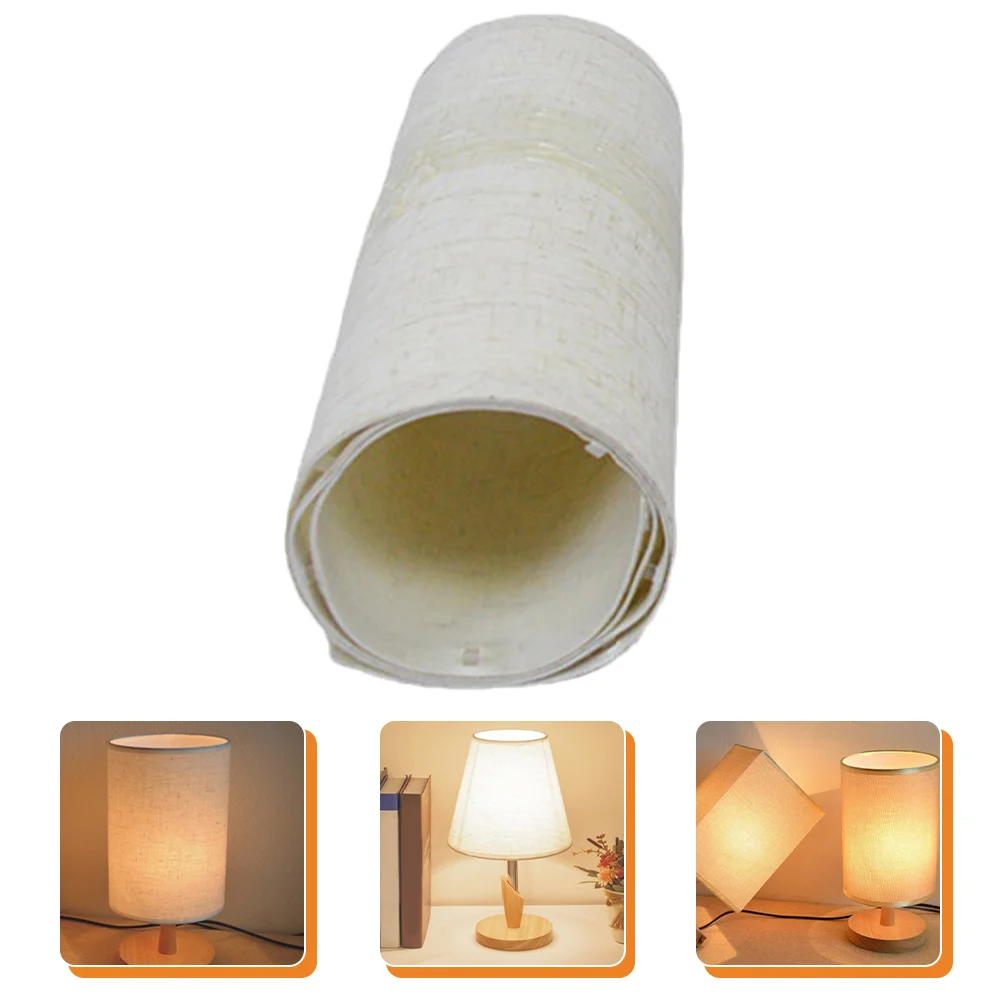 

Lamp Shade Material Cover Light Lampshade Diy Drum Fabric Table Cloth Sheet Making Floor Shades Chandelier Styrene Flax