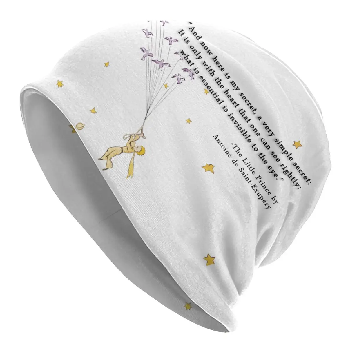 

The Little Prince Bonnet Hat Knitting Hat Men Women Fashion Unisex Fairy Tale Fiction France Warm Winter Skullies Beanies Caps