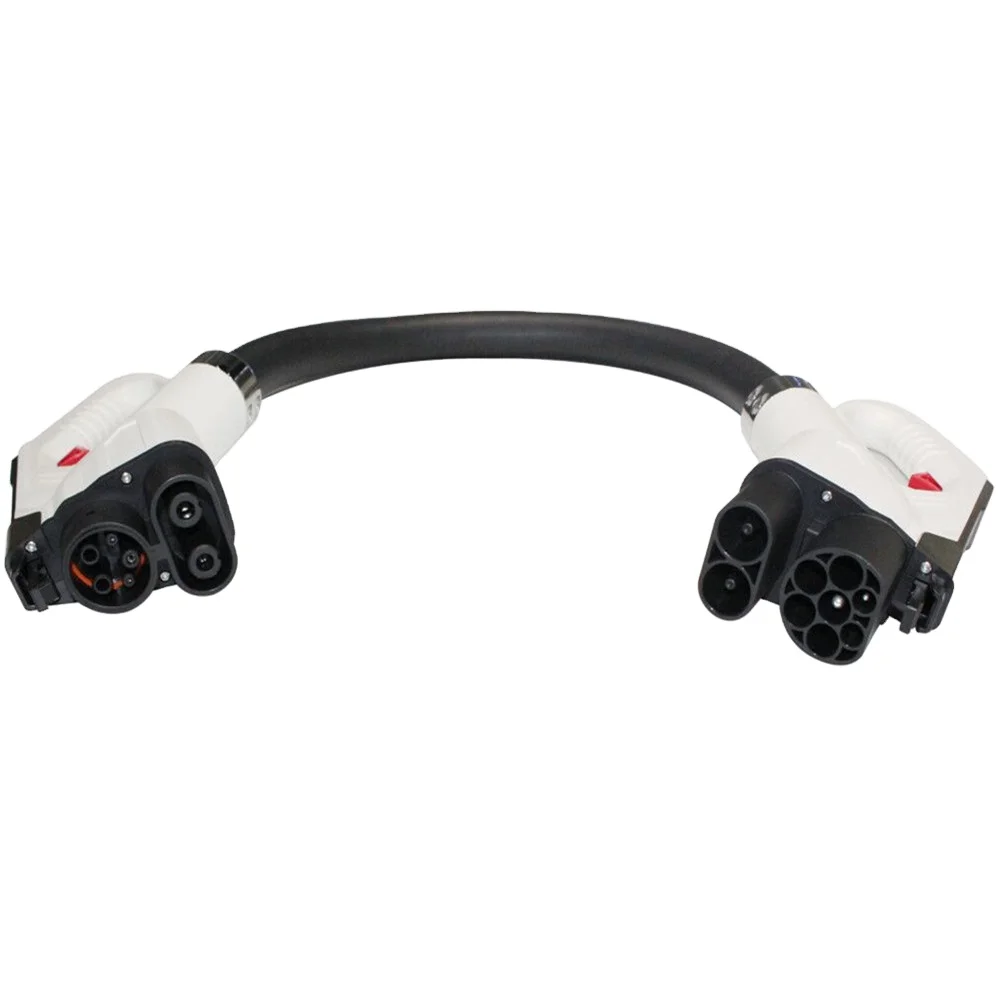 Адаптер CCS2 на CCS1 150 А комбинированная розетка для быстрой зарядки вилка 1