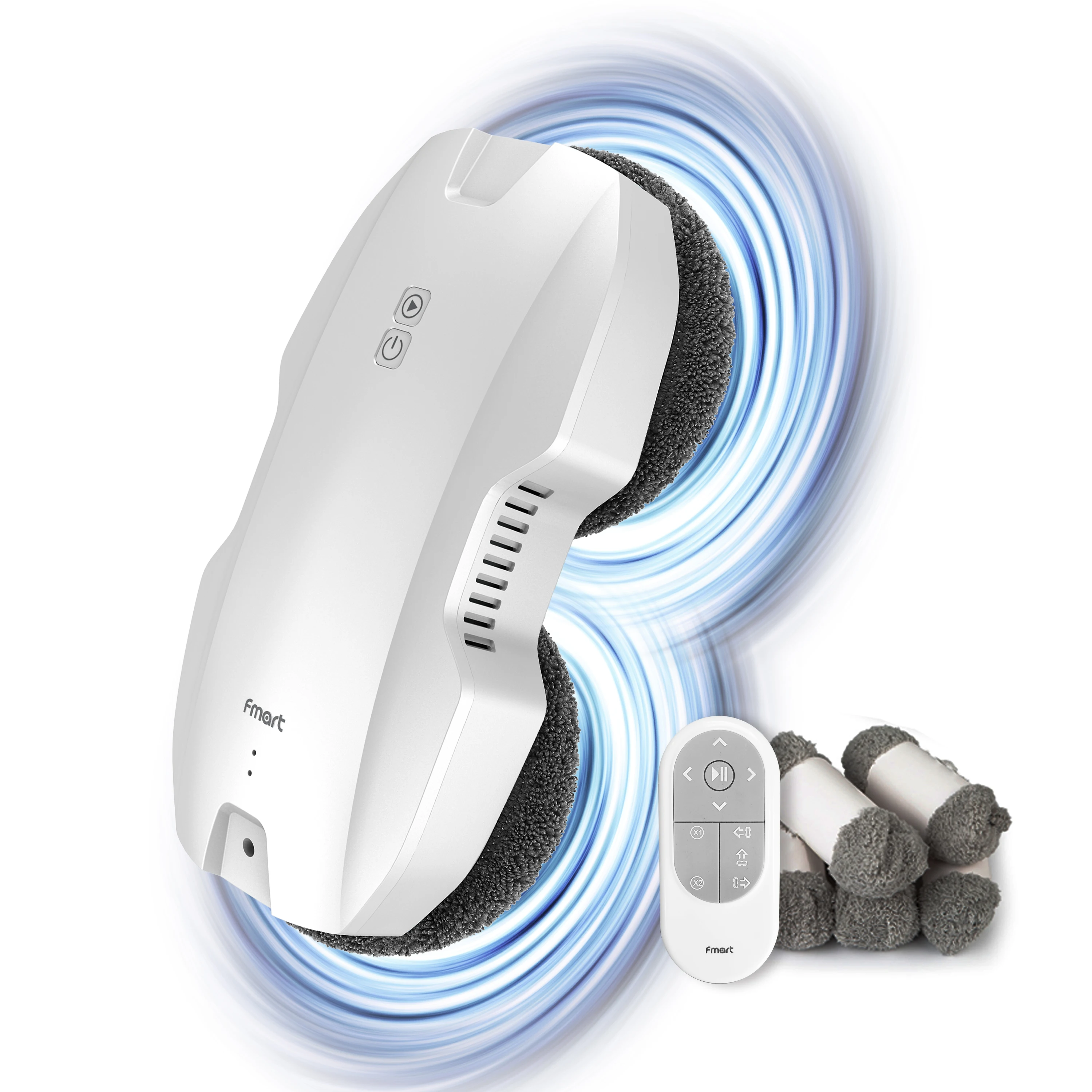 

Fmart T8Pro Robot Window Cleaner for Tiles Frameless Window Glass Floor AI Remote Control Robotic Vacuum with 12 Mops