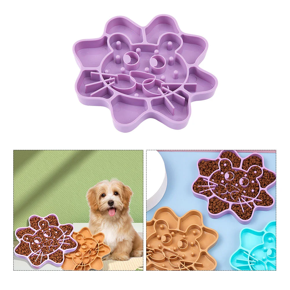 

Adorable Dog Cat Slow Feeder Healthy Eating Pet Bowl Food Treat Dispenser