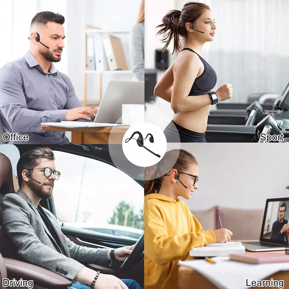 Беспроводные Bluetooth 5.2 гарнитура с микрофоном