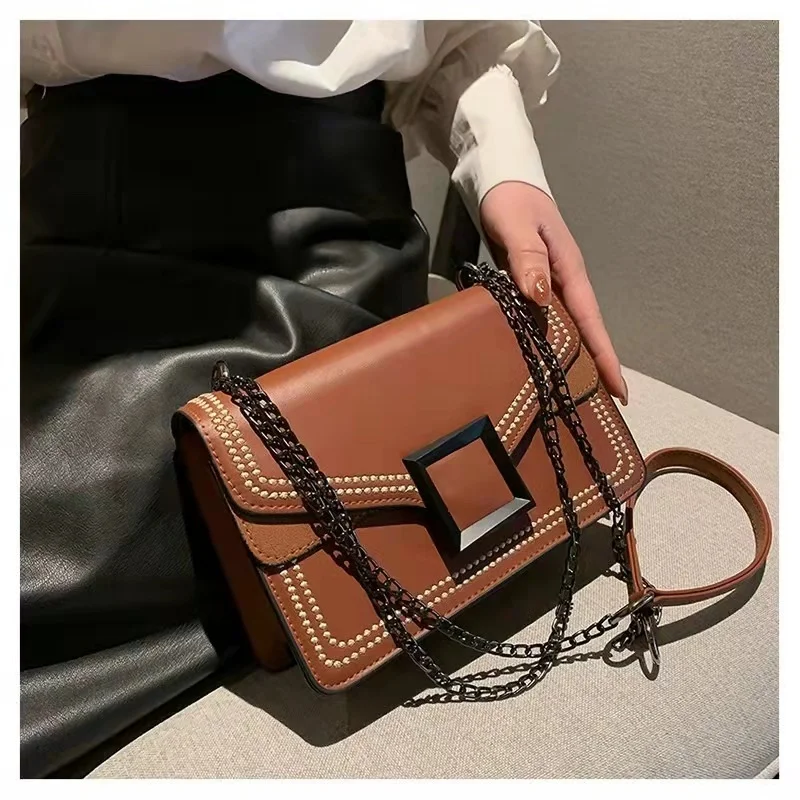 

Новинка 2021, универсальная сумка-мессенджер в Корейском стиле, маленькая сумка через плечо с цепочкой