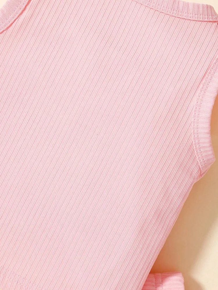 Летний повседневный наряд для маленьких девочек. Симпатичные однотонные штаны