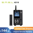 Стерео усилитель SMSL AD18, Bluetooth 4,2, с поддержкой Apt-X,USB DSP, полный цифровой усилитель мощности 2,1 для динамика