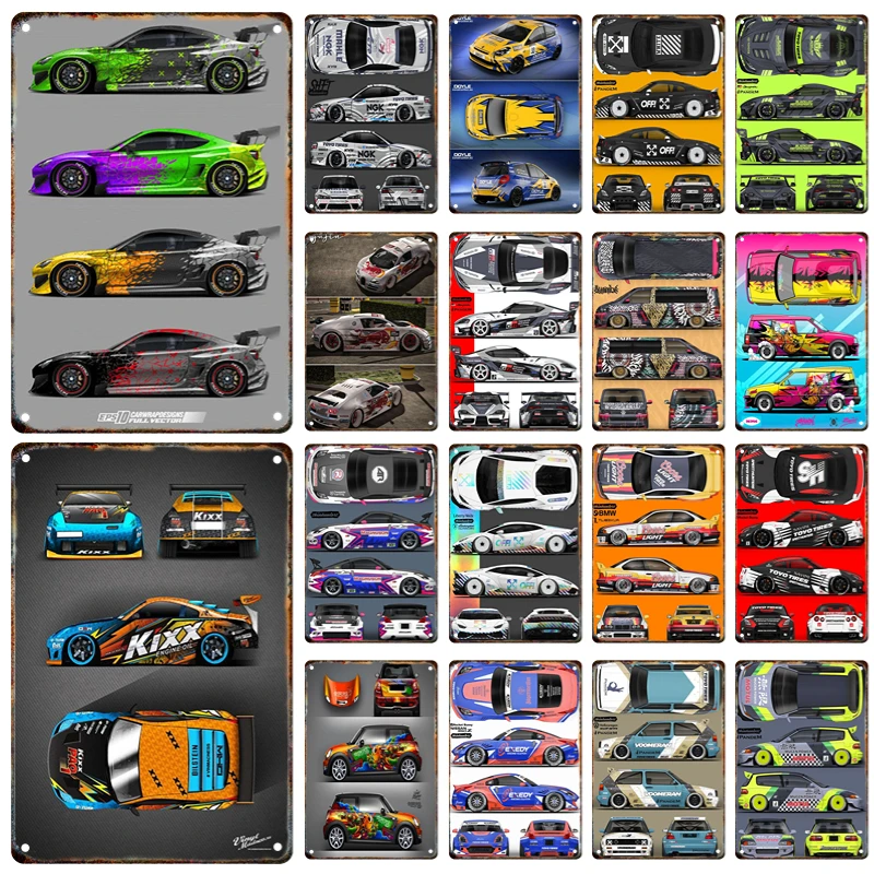 

Supra Car Tin Painting Metal Signage Sports Car Poster Wall Art Bar Coffee Shop Garage Man Cave Bedroom Decorative Iron Painting