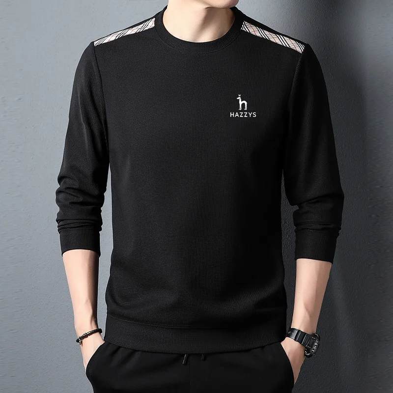 

Men's Golf Clothing Male Sports Hoodie Fashion Casual Versatile Korean Version Of The Trend Round Neck Waffle