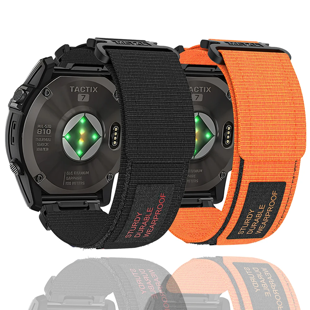 Ремешок нейлоновый спортивный для наручных часов быстросъемный браслет Garmin Instinct