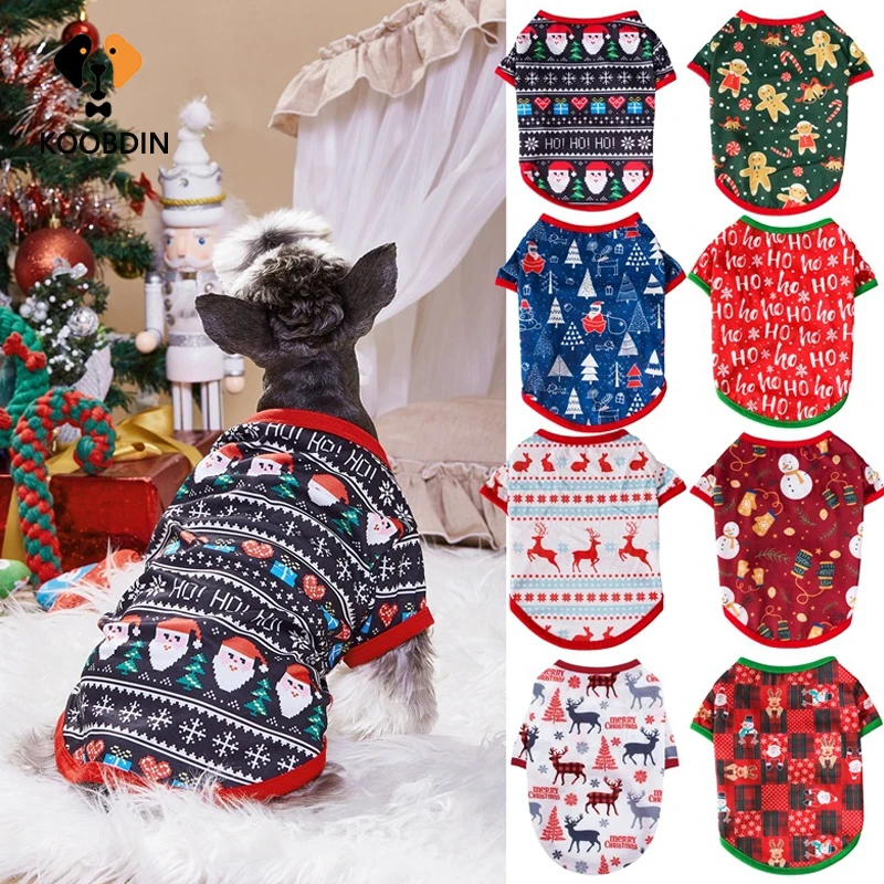 

Pet Clothes Christmas Dog Clothes Spring and Autumn Dog Sweater Small Dog Sweater Pet Cat Clothes Puppy Clothes Dog Outfit