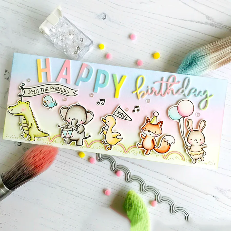 Стальные пресс-формы для скрапбукинга Party Parade