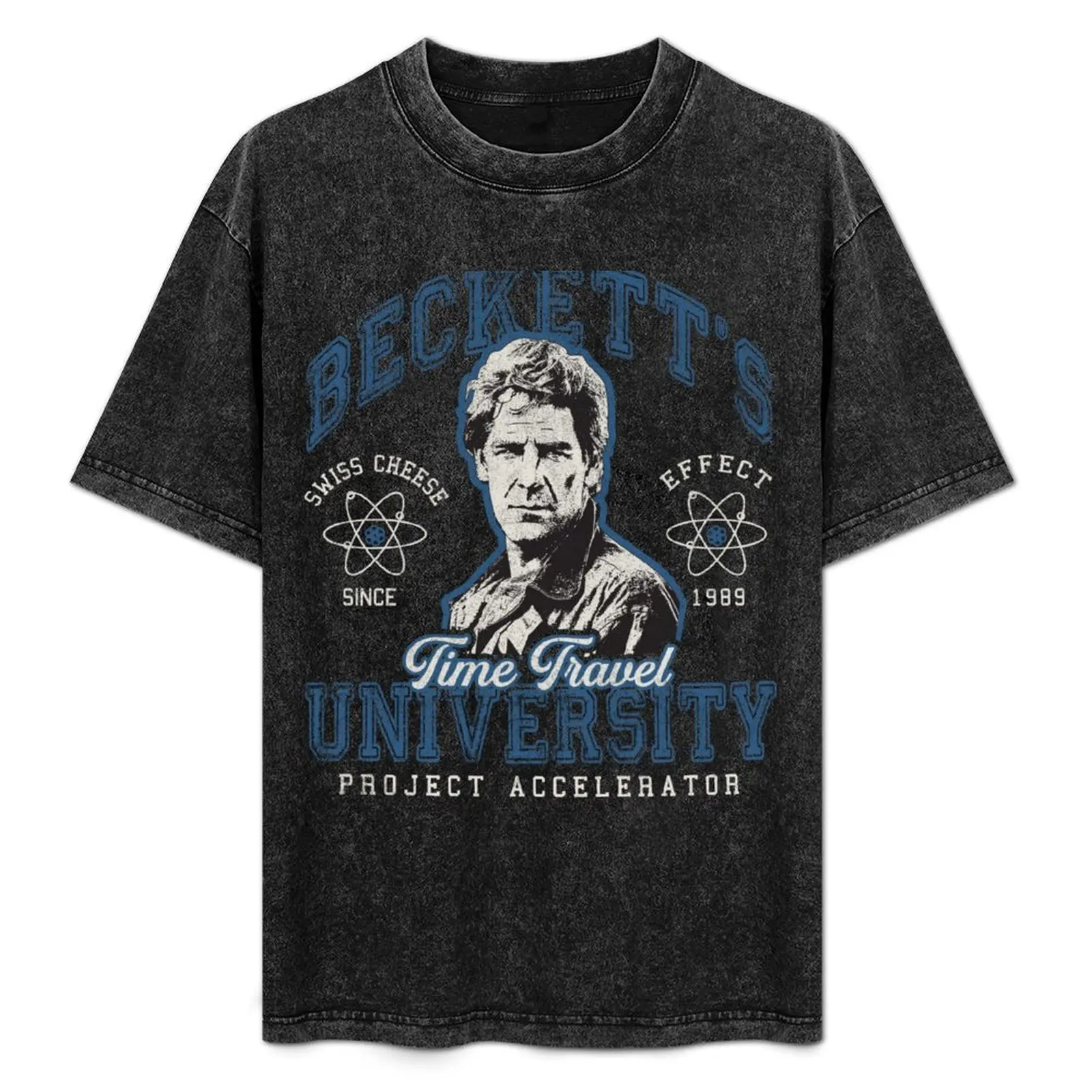 Футболка Beckett's Time Travel University футболка с аниме дешевые футболки для мужчин