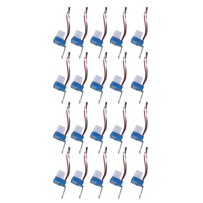 

20Pcs Auto On Off Photocell Street Light Photoswitch Sensor Switch AC/DC 12V 10A