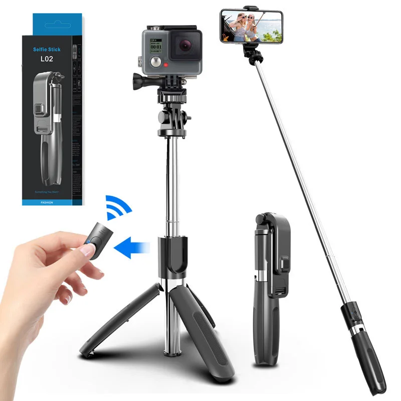 

Portable Tripod Selfie Stick for Mobile Phone Photo Taking Live Broadcast Chargable Bluetooth Remote Control Tripod Stand Pole