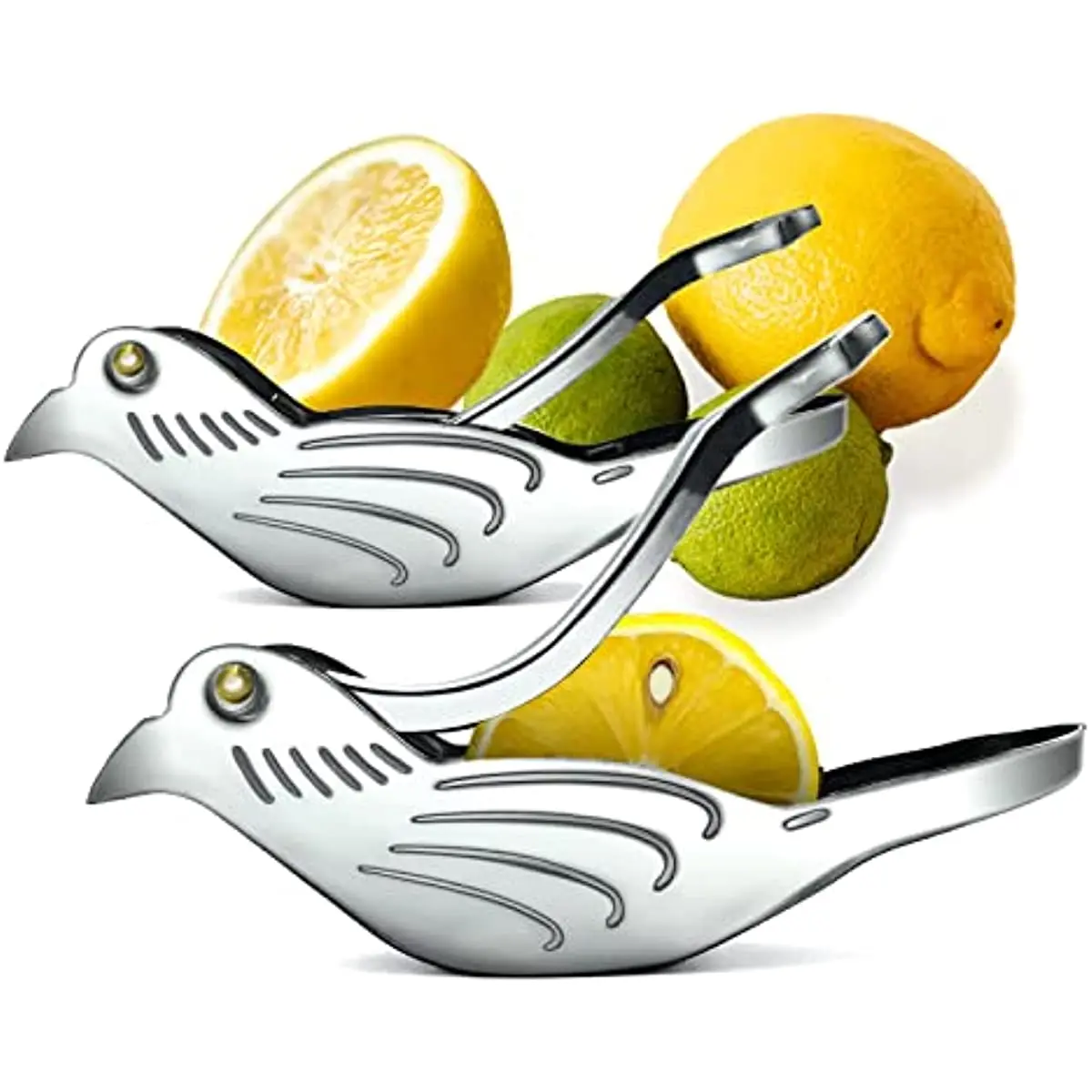 Acrylic Lemon Slice Squeezer Bird Hand Juicer Citrus Lime Orange Fruit Juice Press Manual Squeeze Metal for Kitchen Tools