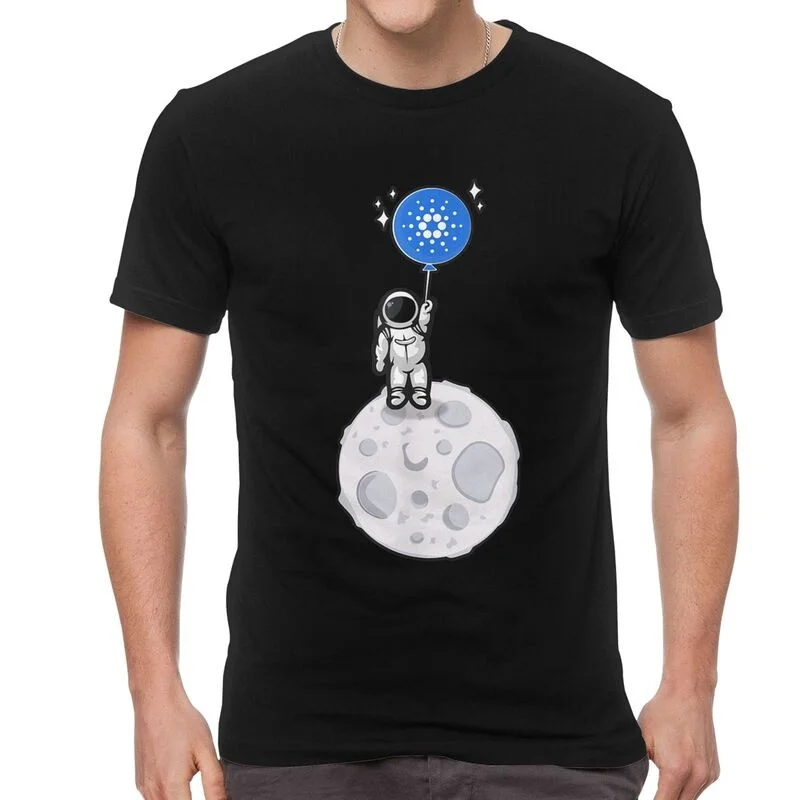

T-Shirt manches courtes Homme, humoristique, en coton, avec Cardano Ada, pièce de monnaie, cryptomonnaie, trading