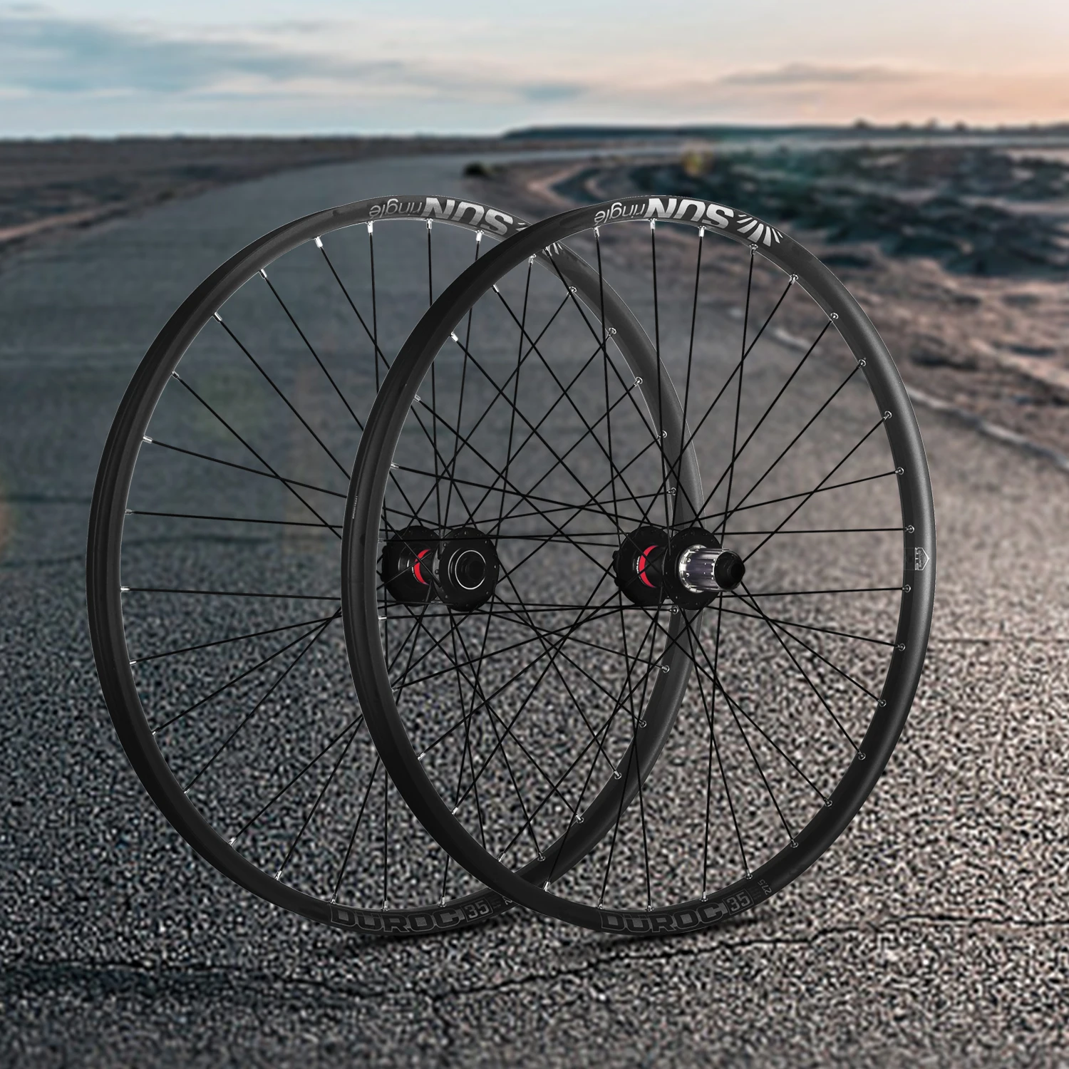 Фото MTB SUNRingle Rim NOVATEC Hub Колесная пара для горного велосипеда 27,5/29 дюймов Duroc 35, бескамерный готовый обод 8-12S Microspline 12S MTB колесо №1