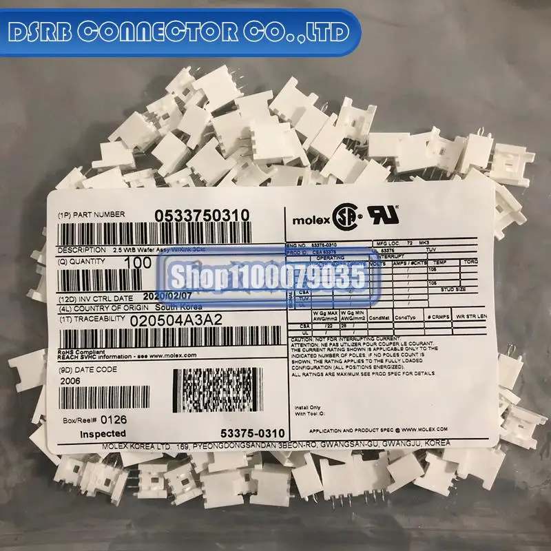 

1000 шт./партия, новые и оригинальные 53375-0310 533750310 3P