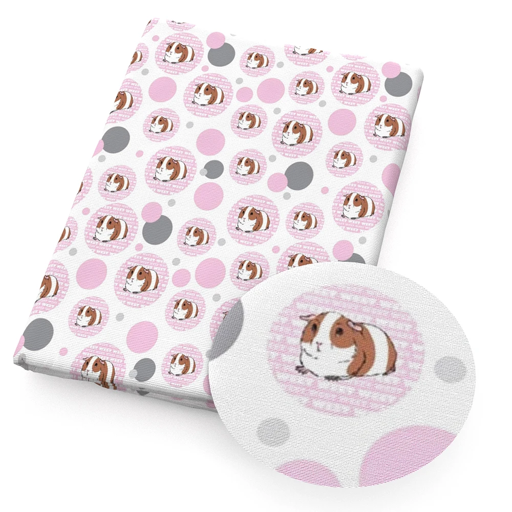 50*145 см Рождественская Лоскутная морская свинка полиэфирная хлопковая ткань для