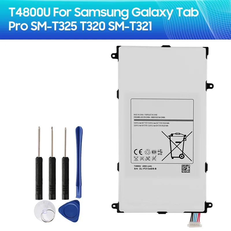 

Tablet Replacement Battery T4800C T4800E T4800U T4800K for Samsung Galaxy Tab Pro 8.4 In SM-T320 T321 T325 T321 4800mAh