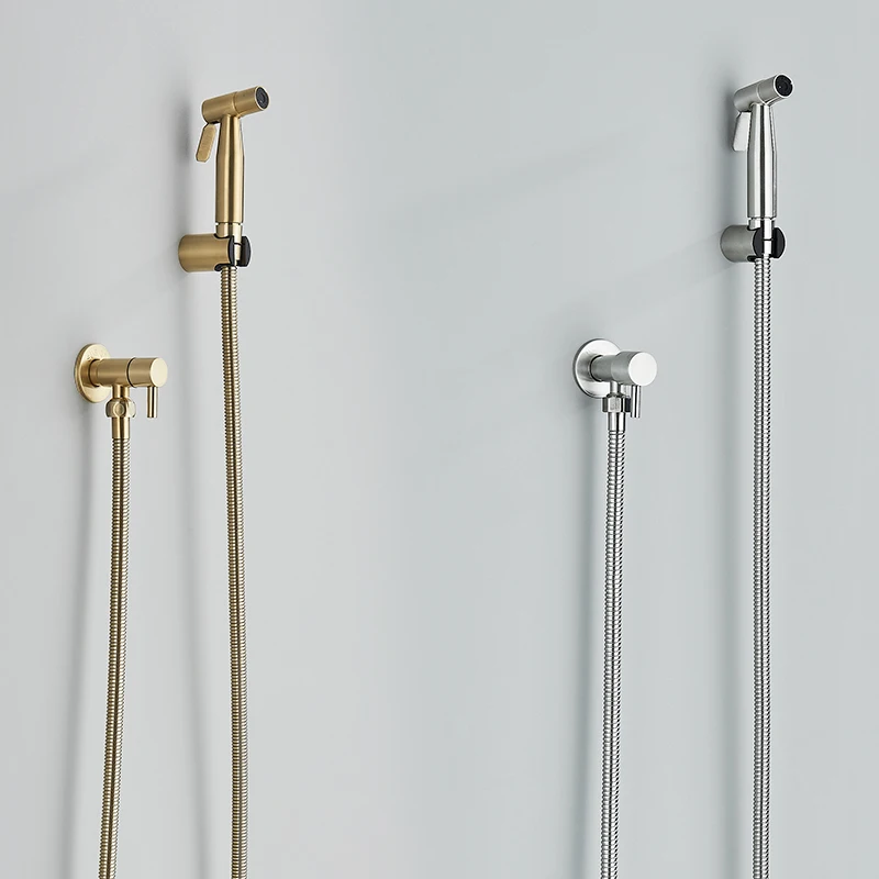 Портативный Черный Смеситель Для Биде Унитаза И Из Нержавеющей Стали