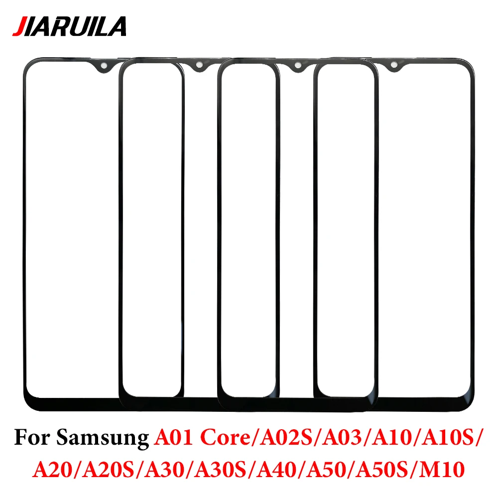 Внешняя линза для Samsung A02S A03 A10 A10S A20S A30 A30S A40 A50 A50S M10 Core LCD передняя внешняя