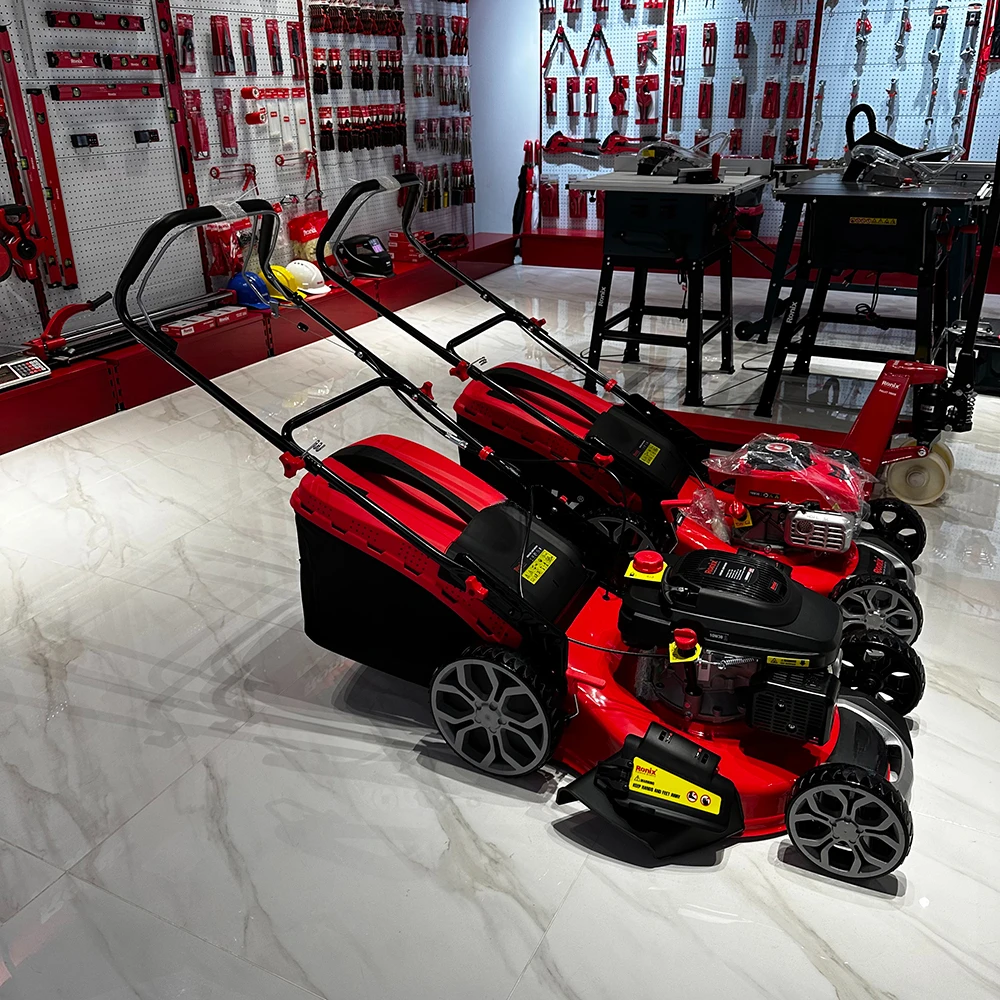 Бензиновая мощная самоходная бензиновая садовая газонокосилка 6 5 л.с. 196 куб.см