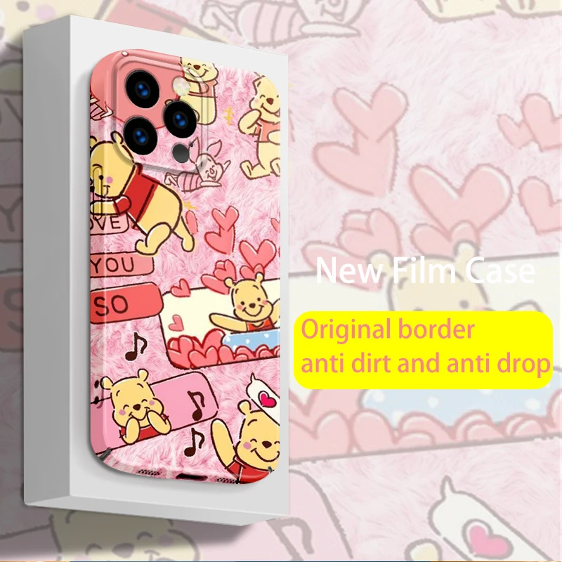 

Disney Winnie The Pooh For Apple iPhone 14 13 12 11 XS Mini Pro Max 8 7 6S 6 XR XS X Plus Film Feilin Light Phone Case