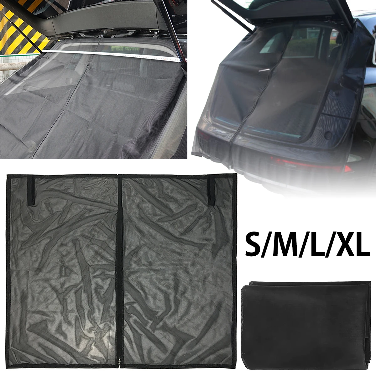 

Автомобильная противомоскитная сетка, магнитная Автомобильная задняя дверь, тент, нейлоновая задняя ветровая Защита от солнца, задняя пала...