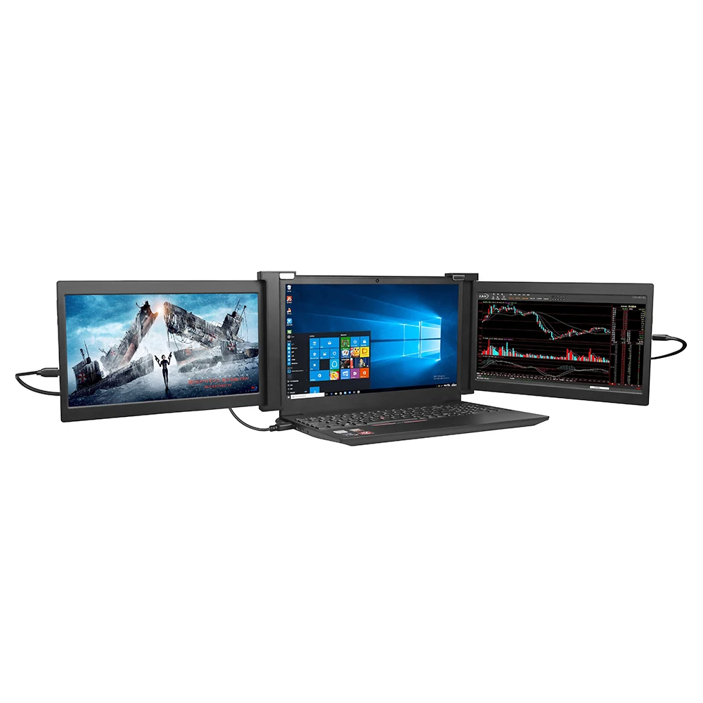 

Оригинальный производитель Портативный USB C 1080P IPS HDR ноутбук с тремя экранами монитор для ноутбука