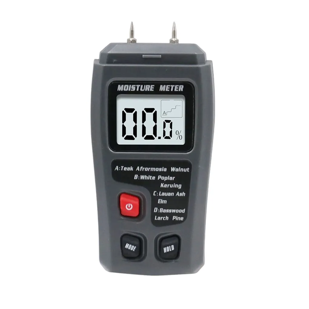 

Digital Display Wood Moisture Meter Log Hygrometer Timber Damp Detector Accurate Humidity Tester Automatic Power off