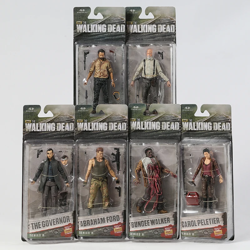 

The Walking Dead Abraham Ford Bungee Walker Rick Grimes The Governor Michonne PVC Action Figure Model Toy Display Doll