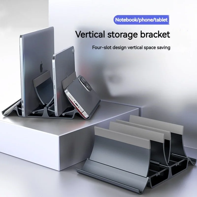 Universal Vertical Laptop Stand Desktop Gravity Desk Holder  Dock Station for MacBook Pro HP Dell Suporte Para Notebook Monitor