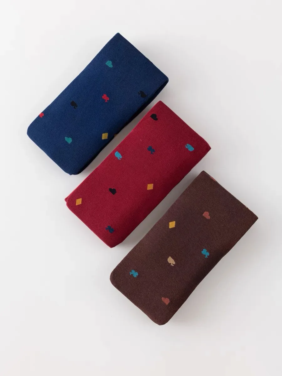 Весенне-осенние женские винтажные вязаные леггинсы в японском стиле Mori Girls Color Block