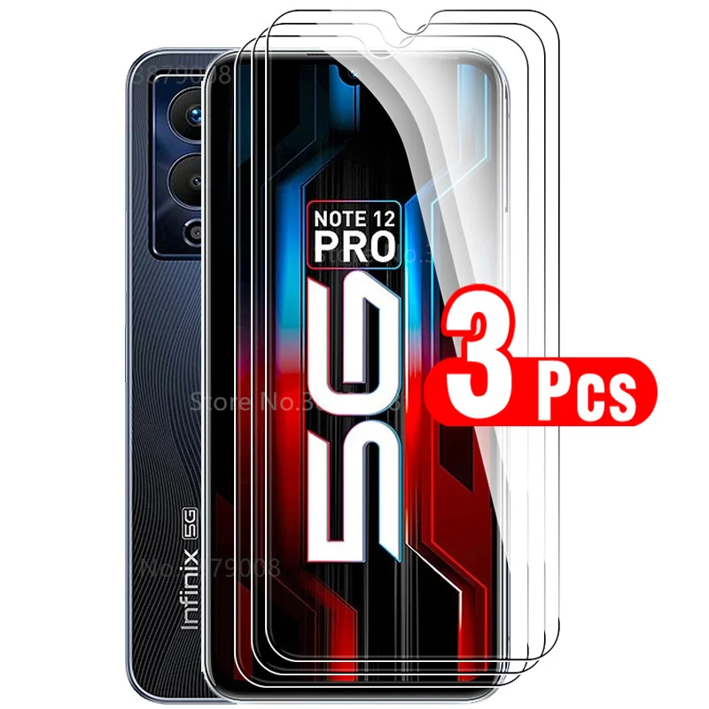 

3Pcs Protective glass for Infinix Note 12 Pro 5G 6.7inch screen protector armor safety tempered glass film For Infinix Note12Pro