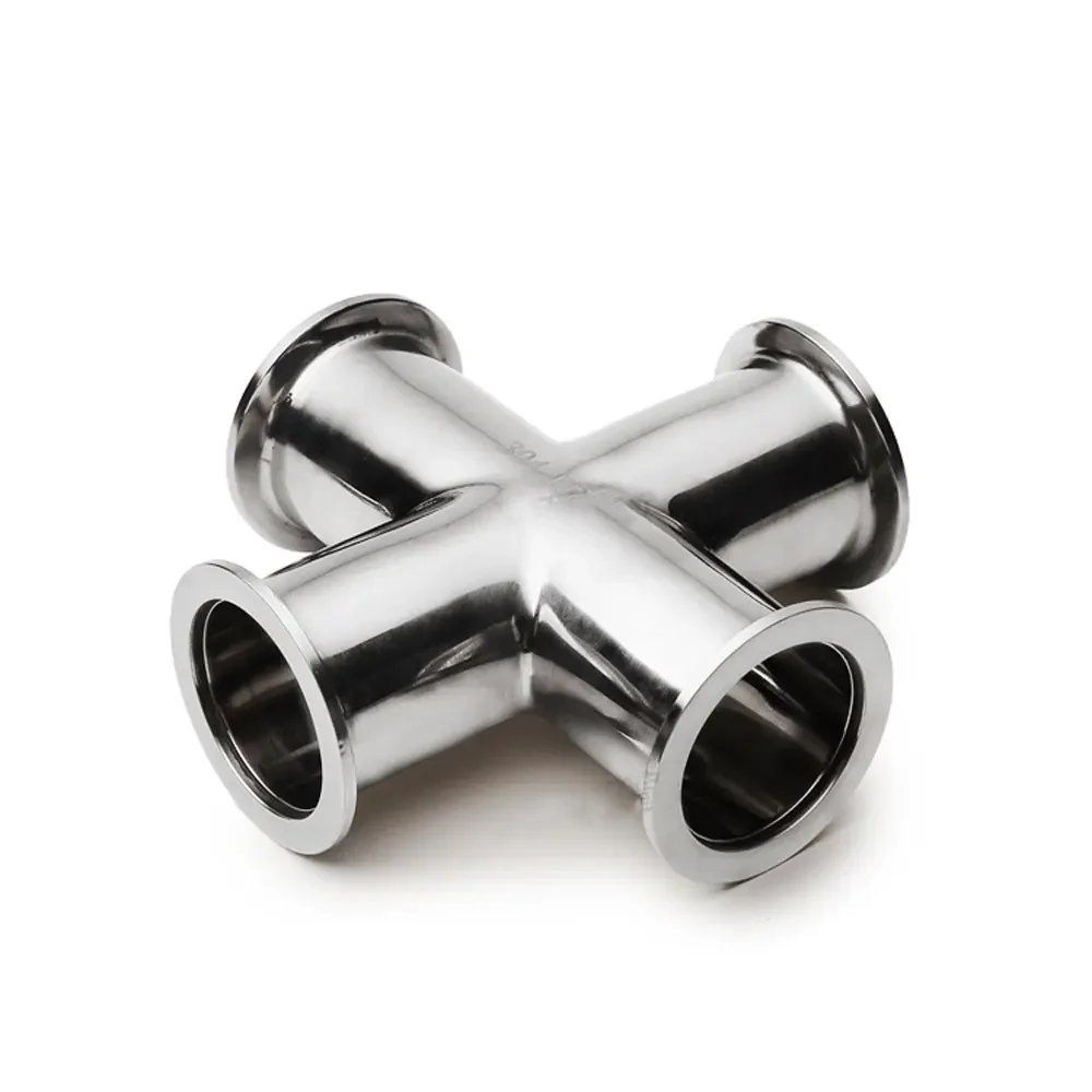 

KF10 KF16 KF25 KF40 KF50, пылесос, крест, 4 способа, санитарная труба из нержавеющей стали SUS304, соединитель пивоварения, дневника, продукт