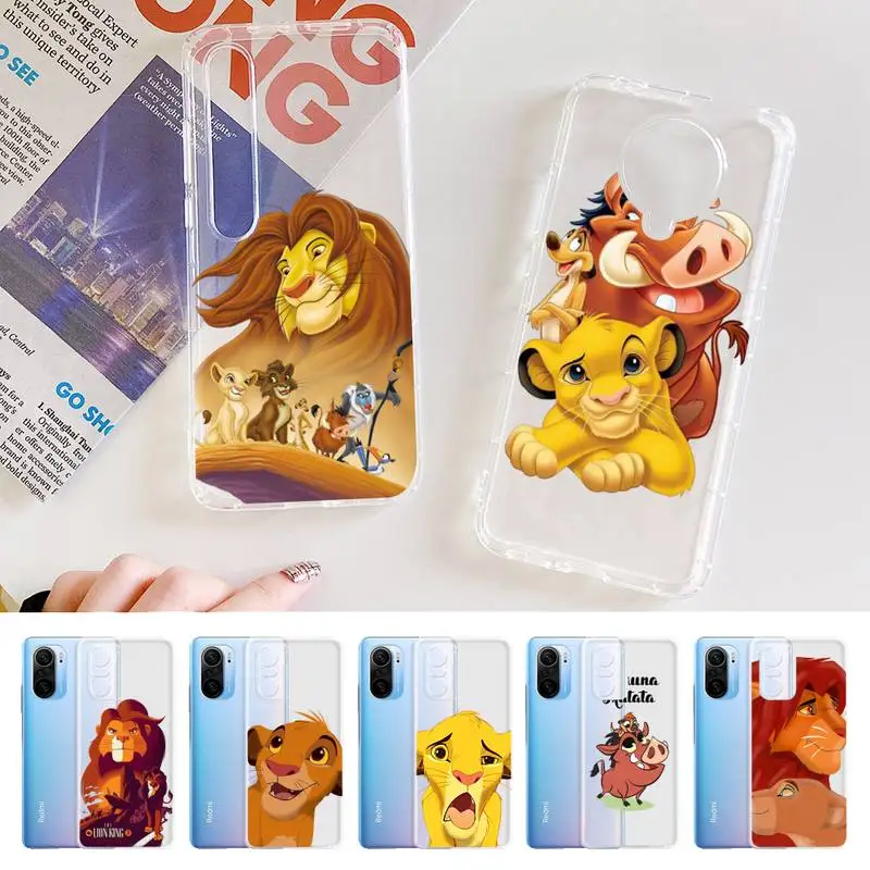 

Disney The Lion King Phone Case for Samsung A51 A52 A71 A12 for Redmi 7 9 9A for Huawei Honor8X 10i Clear Case