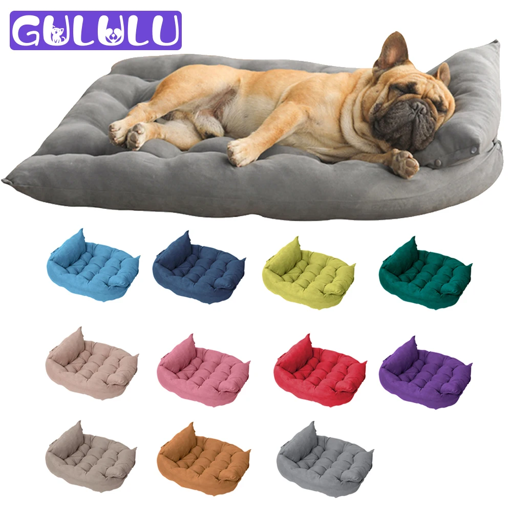 

Soft Dog Bed Multifunction Dog Beds for Medium Large Dogs Cotton Warm Puppy Sofa Mat Kitten Nest Cats Supplies Pet Accessories