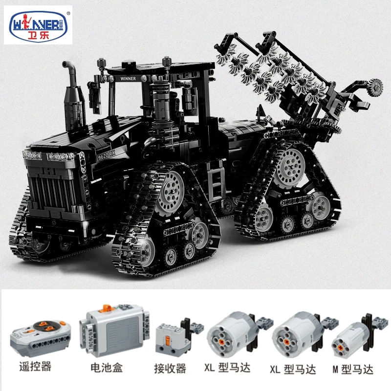7119 2 4G Winner City RC гусеничный трактор экскаватор модель автомобиля строительные