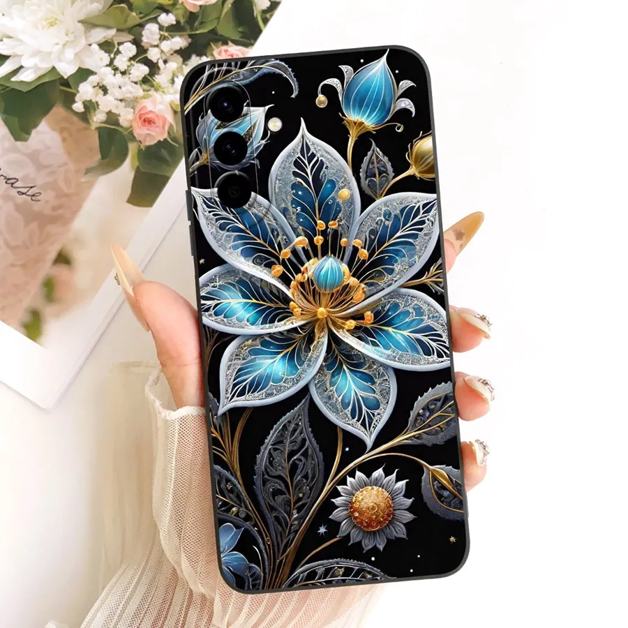Фото Чехол для Samsung Galaxy A27 5G с рисунком бабочки, задняя крышка с рисунком бабочки для SM-A276E A276B, корпус телефона, мягкий жидкий силиконовый чехол №4